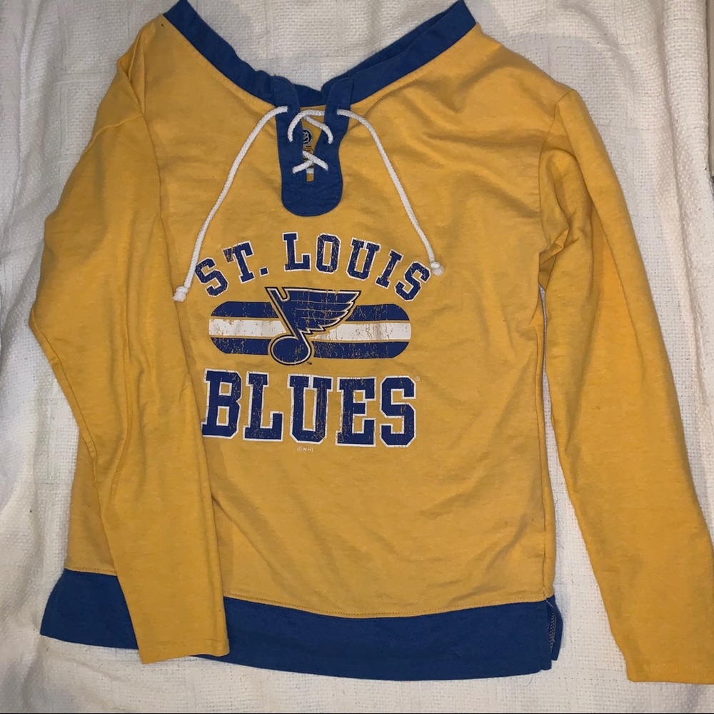 S st. louis blues long sleeve sweater